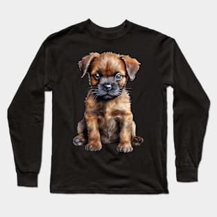 Puppy Border Terrier Long Sleeve T-Shirt